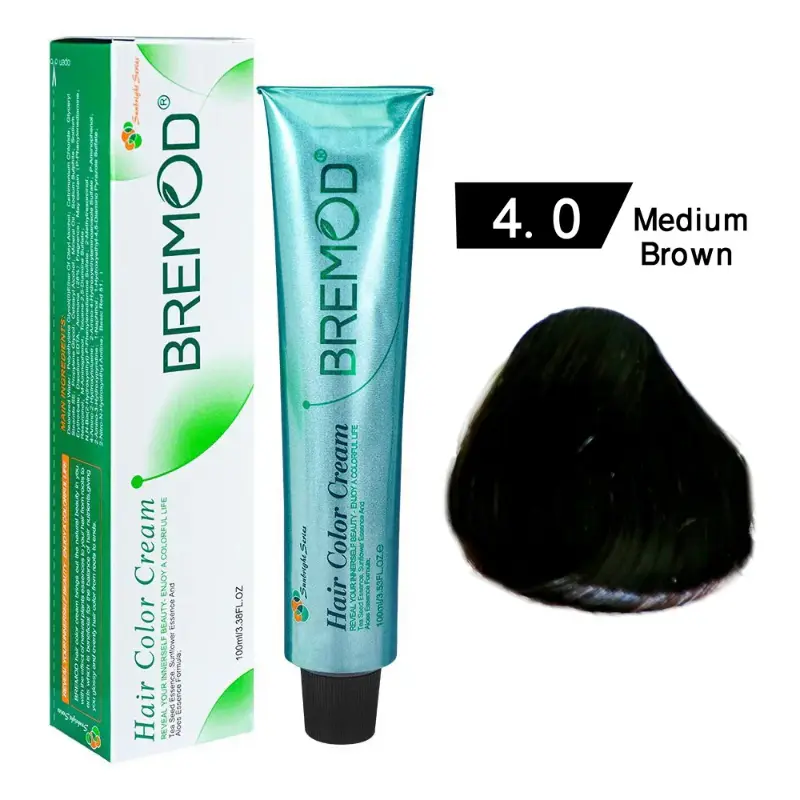 Bremod Hair Color Cream 4.0 Professional – Dark Brown Hair Color