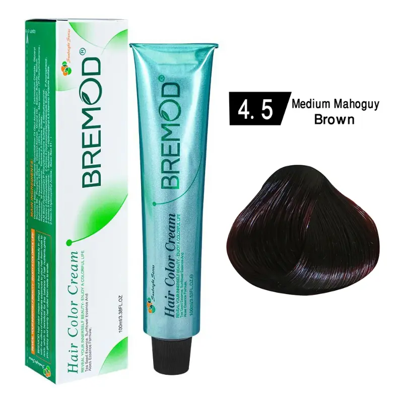 Bremod Hair Color Cream 4.5 Professional – Rich Dark Brown Hair Color