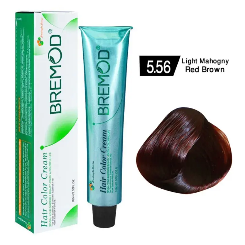 Bremod Hair Color Cream 5.56 Professional – Deep Mahogany Hair Color