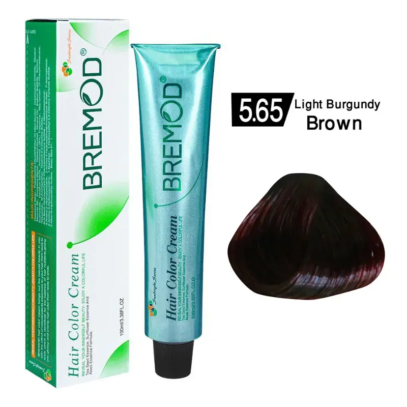 Bremod Hair Color Cream 5.65 Professional – Rich Mahogany Hair Color