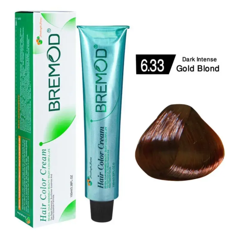 Bremod Hair Color Cream 6.33 Professional long lasting salon hair color