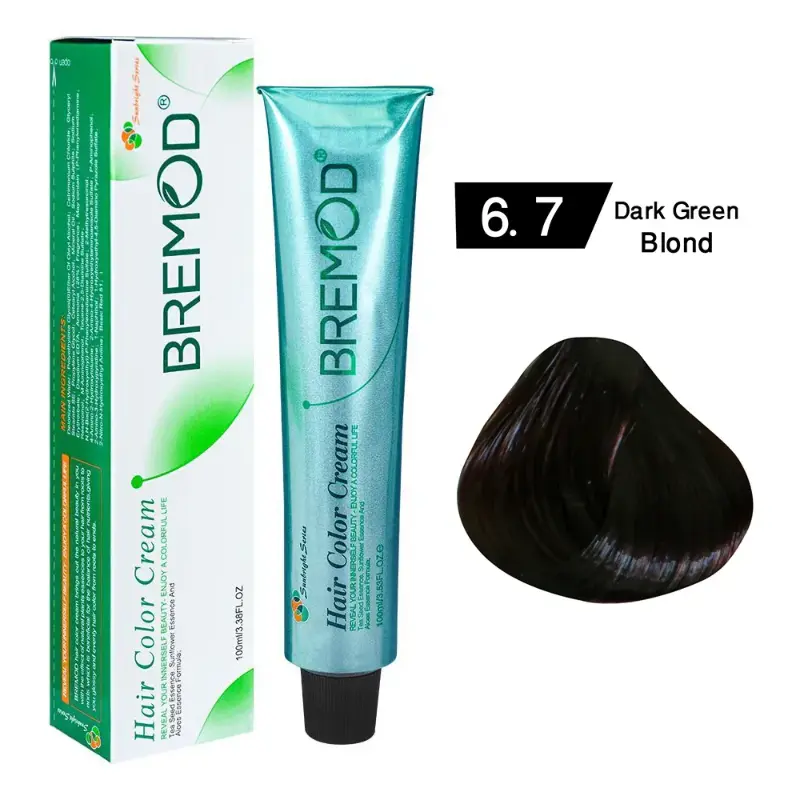 Bremod Hair Color Cream 6.7 Professional Packaging