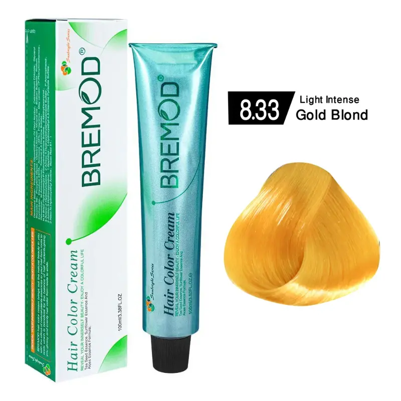 Bremod Hair Color Cream 8.33 Professional long lasting salon hair color