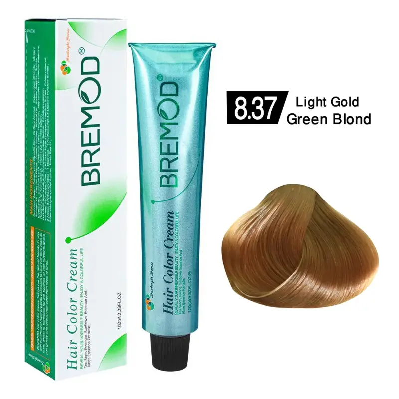 Bremod Hair Color Cream 8.37 Professional long lasting salon hair color