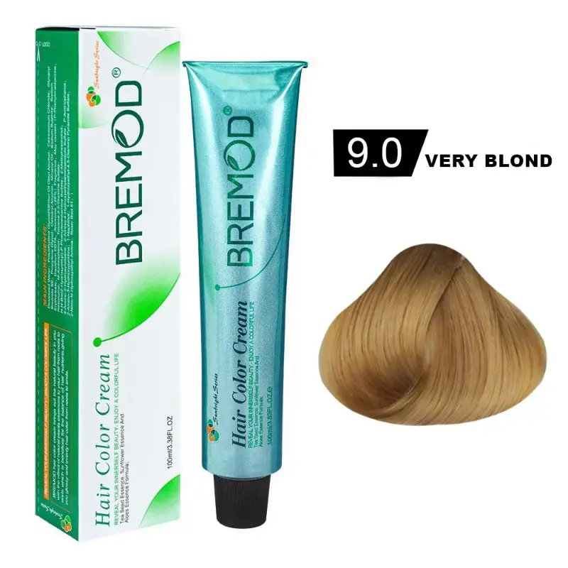 Bremod Hair Color Cream 9.0 Professional long lasting salon hair color