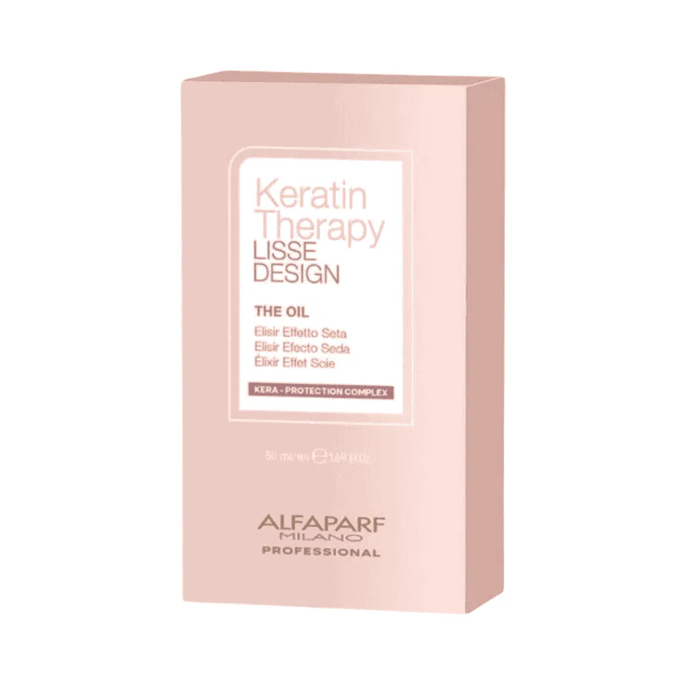 Alfaparf Keratin Therapy Lisse Design Nourishing Oil 50ml by U Cosmetics in Pakistan – smooth, frizz-free hair