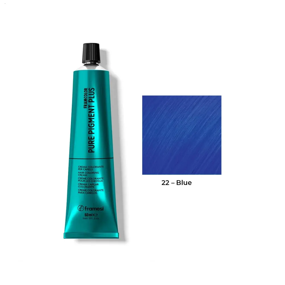 Framesi Pure Pigment Plus 22 Blue hair color corrector Pakistan cool tone enhancer