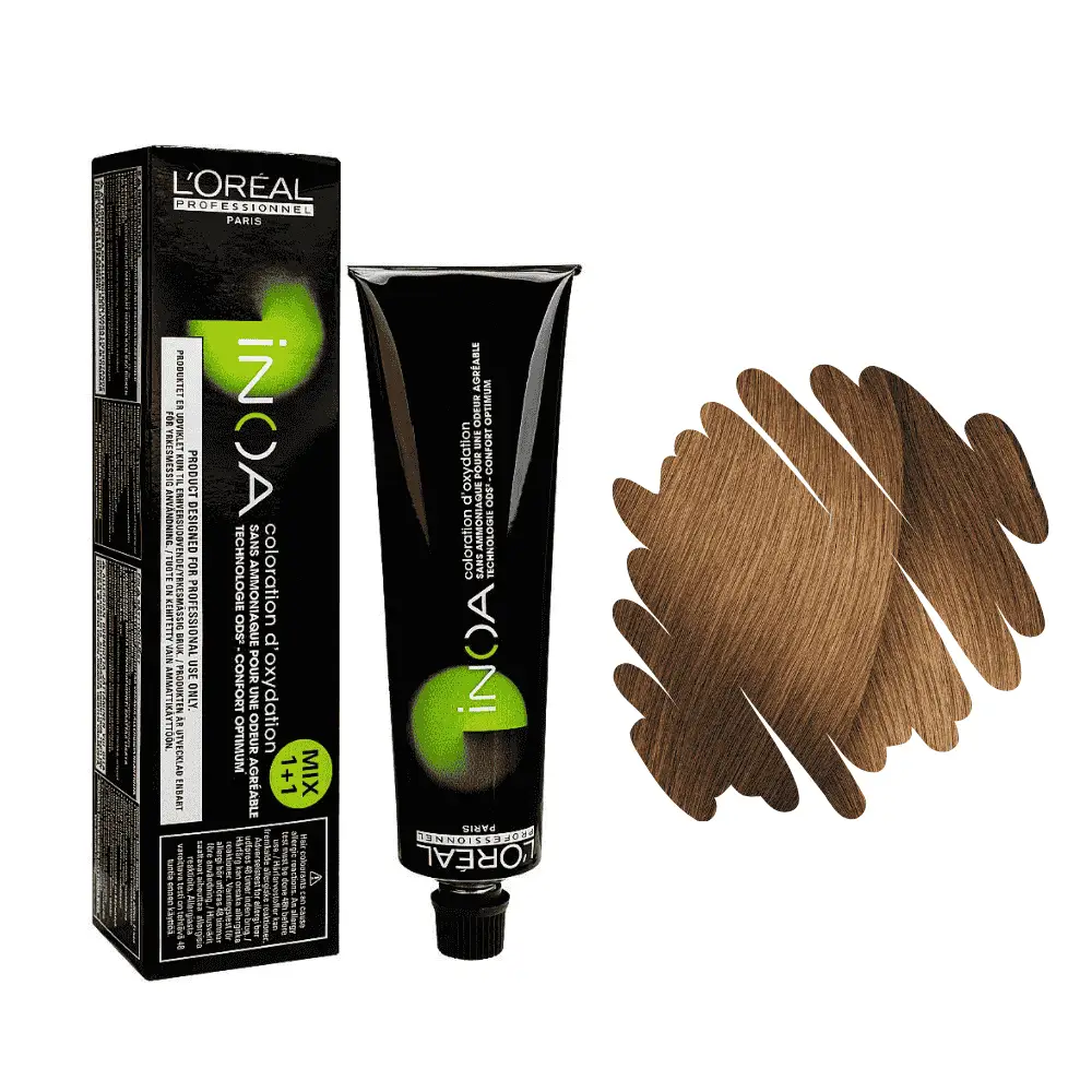 Loreal INOA 8.34 Light Golden Copper Blonde hair color Pakistan ammonia free long lasting