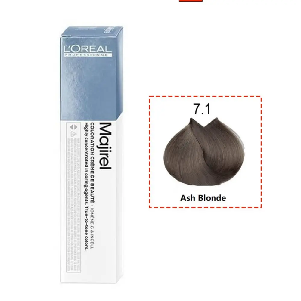 L’Oréal Professionnel Majirel 7.1 Ash Blonde 60ml permanent hair color