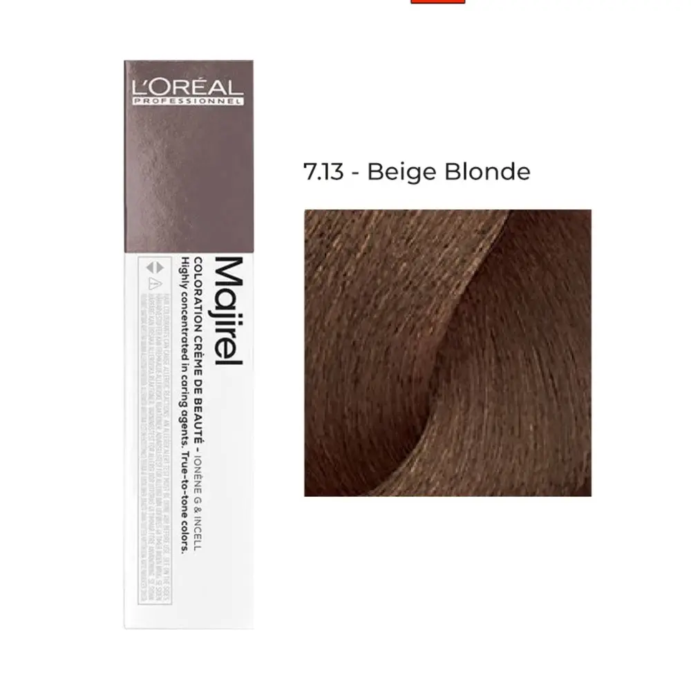 L’Oréal Professionnel Majirel 7.13 Beige Blonde 60ml permanent hair color