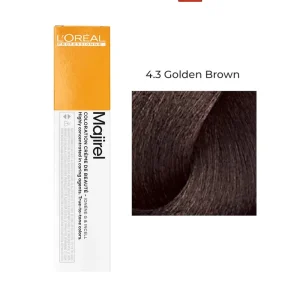 L’Oréal Professionnel Majirel Hair Color 4.3 Golden Brown 60ml – Long-Lasting Salon Hair Color Pakistan
