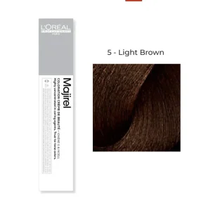 L’Oréal Professionnel Majirel Hair Color 5 Light Brown 60ml permanent salon hair dye for gray coverage in Pakistan