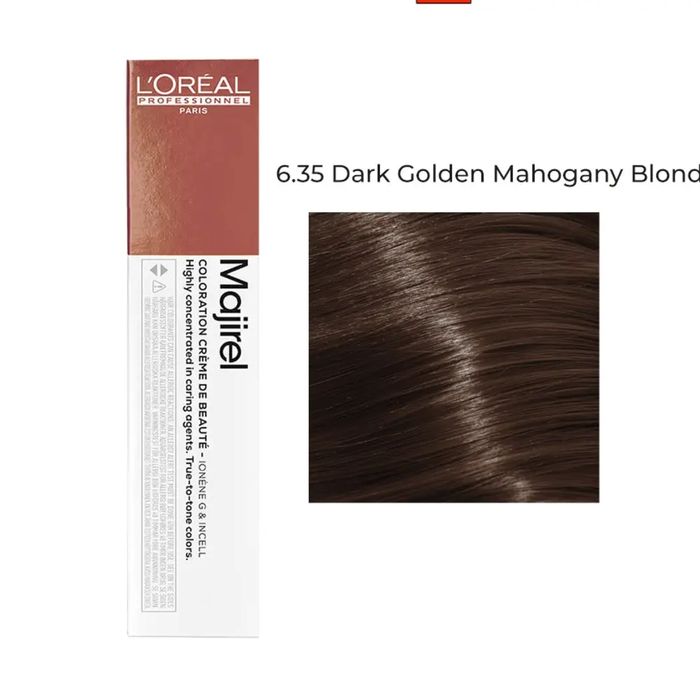L’Oréal Professionnel Majirel Hair Color 6.35 Dark Golden Mahogany Blonde 60ml – Permanent Salon Hair Dye Pakistan