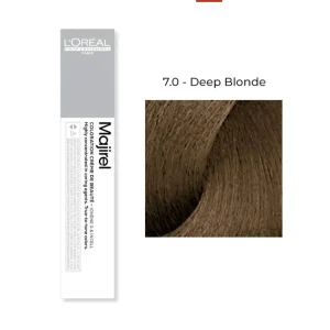 L’Oréal Professionnel Majirel Hair Color 7.0 Deep Blonde 60ml – Permanent Salon Hair Dye with Gray Coverage Pakistan
