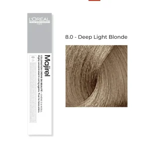 L’Oréal Professionnel Majirel Hair Color 8.0 Deep Light Blonde 60ml – Permanent Salon Hair Dye with Gray Coverage Pakistan