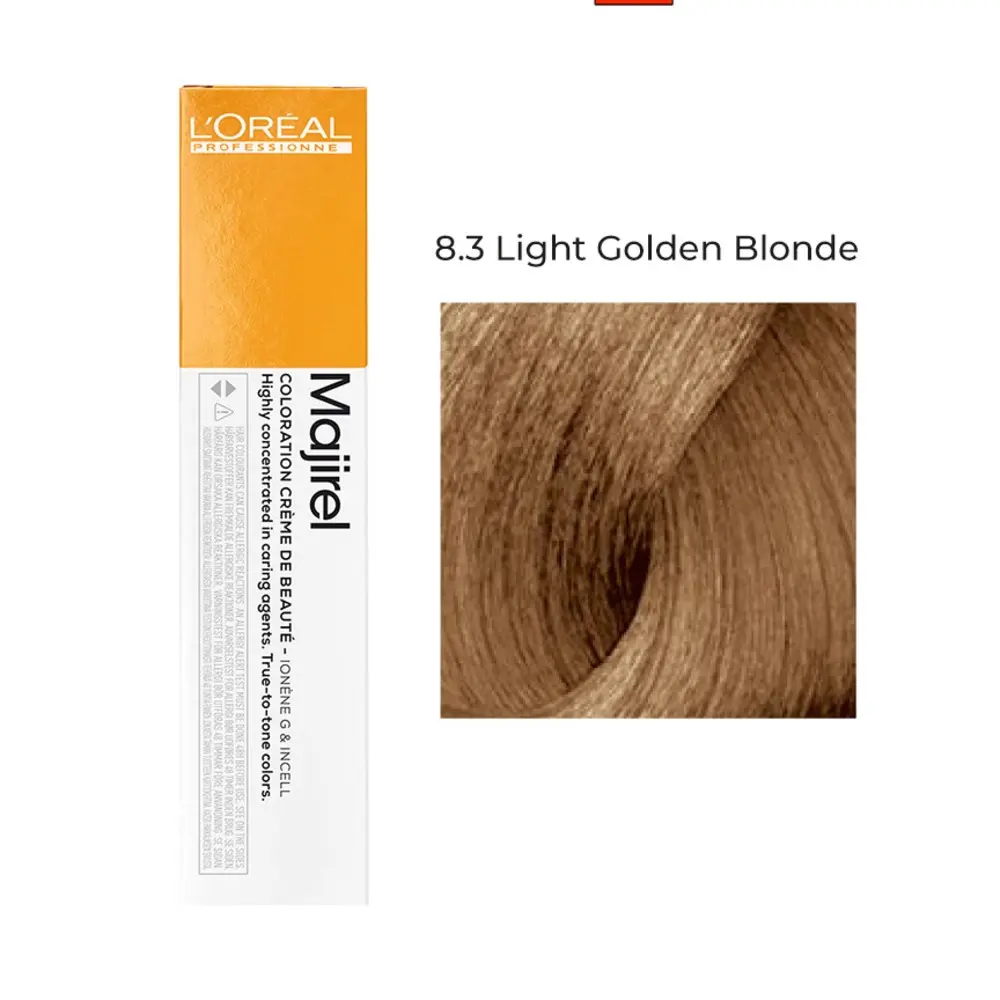 L’Oréal Professionnel Majirel Hair Color 8.3 Light Golden Blonde 60ml – Permanent Salon Hair Dye with Gray Coverage Pakistan