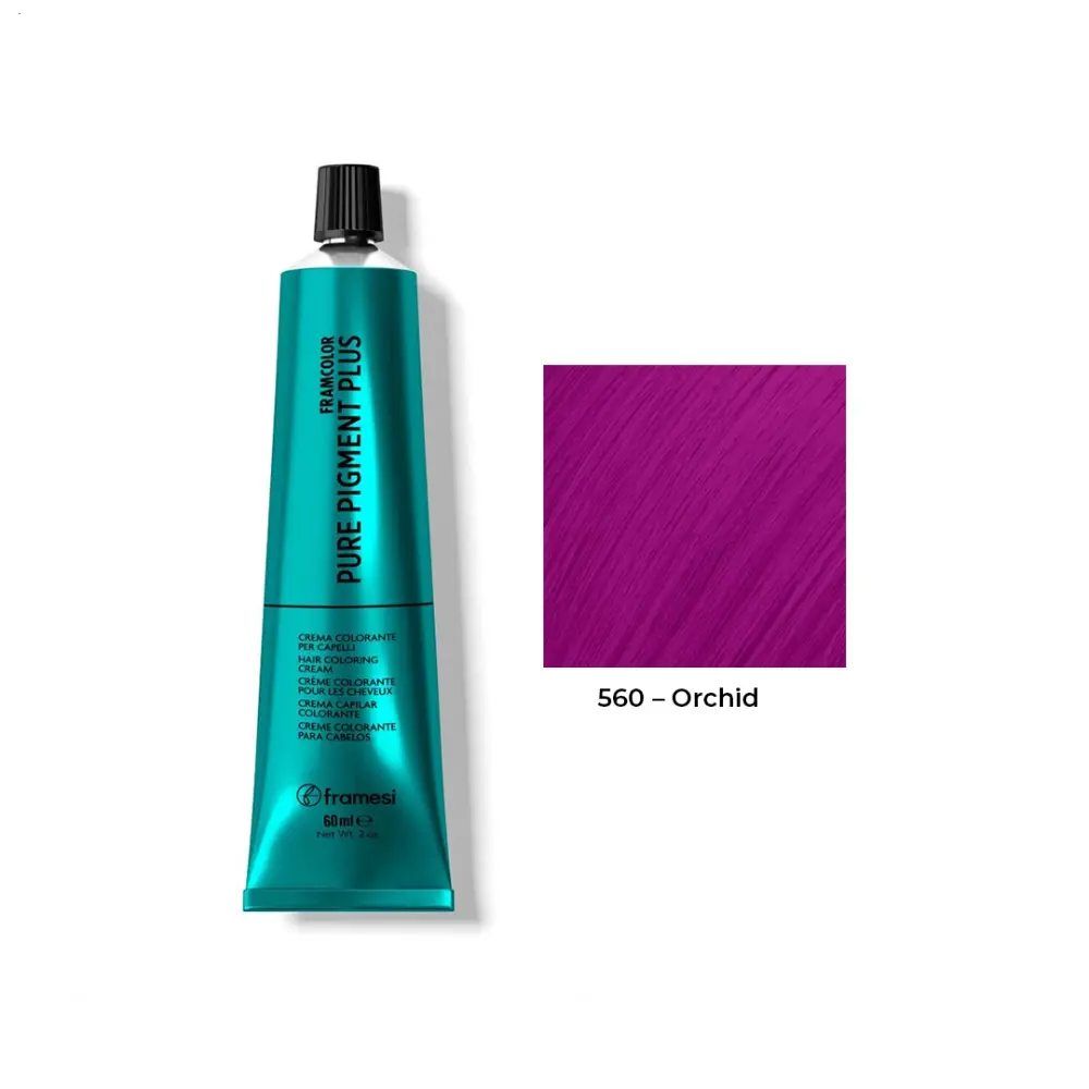 Framesi Pure Pigment Plus 560 Orchid hair color Pakistan vibrant orchid shade